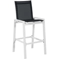 thumbnail image 6 of Meridian Furniture Nizuc Black Fabric Outdoor Patio Mesh Barstool (Set of 2), 6 of 9
