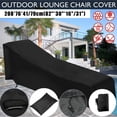 thumbnail image 2 of Protector solar impermeable para tumbonas, muebles de jardín y patio con bolsa de almacenamiento, negro, 208x76x41/79cm, 2 of 5