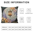 thumbnail image 5 of YINGXI  Ramadan Kareem Pillow Covers, Seasonal Spring Pillowcase Ramadan Deocrations Throw Pillows Moon Flower Lantern Decorative Outdoor Cushion Case for Home Party Decor 12x12in, 5 of 5