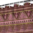 thumbnail image 4 of Extra Long Boho Shower Curtain 72x84 Inches - Vintage Floral & Tropical Leaves Pattern, Waterproof Bohemian Bathroom Decor with 12 Hooks, Tribal Rustic Style, 4 of 5
