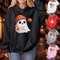 thumbnail image 5 of Staki Girls Halloween Sweatshirt Long Sleeve Pullover Hoodies Cute Hoodie Fall Winter Trendy Clothes for Girl(Red,3-4 Years), 5 of 9