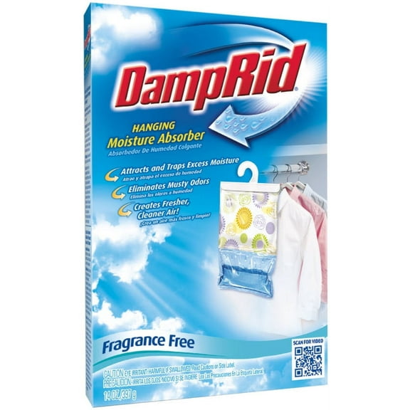 DampRid Hanging Moisture Absorber Dehumidifier - Eliminates Musty Odors