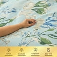 thumbnail image 3 of Kingrest Luxury King Duvet Cover Set Floral Printed Soft & Breathable 100% Organic Cotton 3 Pieces King Bedding Sets, Pattern King Comfy Duvet Cover Set, with Zipper Closure, 3 of 9