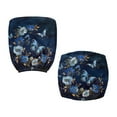 thumbnail image 6 of ZUXONGSY Butterfly Moon Flower Office Chair Cover 2 Pack Computer Chair Seat Cushion Cover with Elastic Bottom Polyester Rolling Chair Cover, 6 of 7