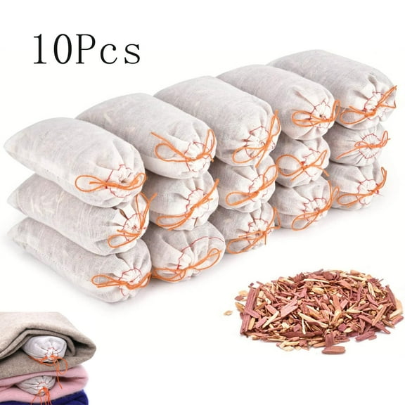 Tutuviw 10 Pcs Cedar Sachets Bags for Clothes Storage Scented Clothing Bag Fresheners,Cedar Chips Sachets for Closets and Drawers Scented Cedar Sachets Bags Closet Air Freshener
