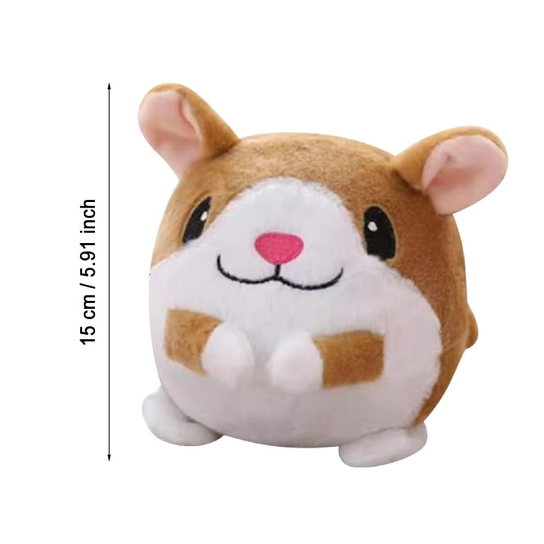 YaoZQ Interactive Dog Toy, Vibrating Bouncing Hamster Plush, Motion  Activated Jumping Electronic Ball for Puppy Exercise, USB Rechargeable,  5.91 inch, Rose Gold