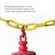 thumbnail image 3 of Cadenas De Tráfico De Plástico, Eslabones De Barreras De Seguridad, Cadena De Eslabones ABS De 6mm De Diámetro Y 25m De Largo Para Jardines, Estacionamientos, Control De, 3 of 7