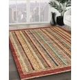 thumbnail image 2 of Ahgly Company Indoor Rectangle Abstract Brownish Green Oriental Area Rugs, 4' x 6', 2 of 6