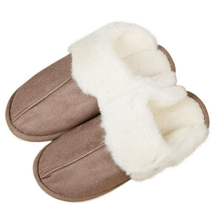 

Mens Indoor Outdoor Fur Lined Clog Slipper W/Memory Foam