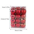 thumbnail image 4 of AJKSFHIU Christmas Ball Ornaments Set,Shatterproof Christmas Decorations Tree Balls,Xmas Decorative Balls Hanging Ornaments,48PC 30mm Christmas Tree Ball Bauble Hanging Home Party Ornament Decor, 4 of 9