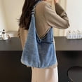 thumbnail image 4 of Municipal Shoulder Bag for Women Casual Denim Purse Hobo Bags Tote Bag Retro Crossbody Bag Handbags, 4 of 7
