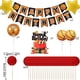 thumbnail image 2 of 27 piezas de suministros para fiesta de cumpleaños con tema de baloncesto, decoraciones temáticas para fiesta de baloncesto que incluyen pancarta de feliz cumpleaños, adornos para, 2 of 5