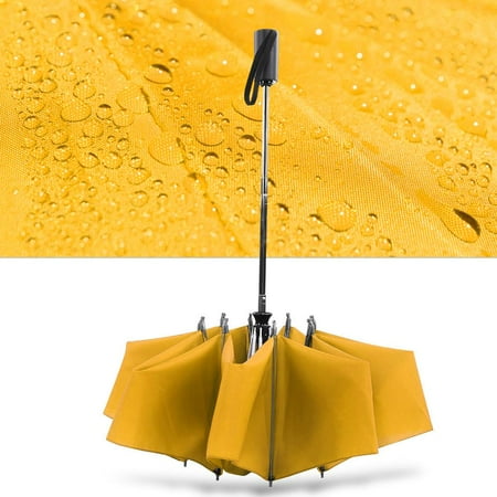 WALFRONT Automatic Lightweight Compact Portable Windproof Rain Umbrellas Folding Travel Umbrella Best for Travelling and Car Use for Men & (The Best Travel Umbrella)