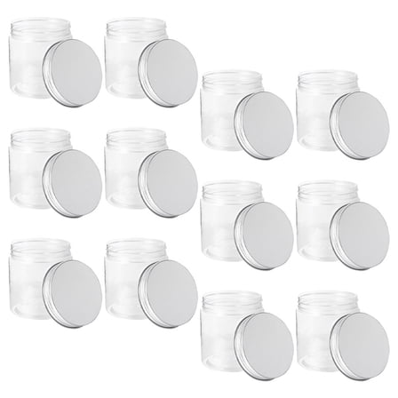 Tineasur 12Pcs Small Food Storage Containers with Wide Mouth and Aluminum Airtight Lid