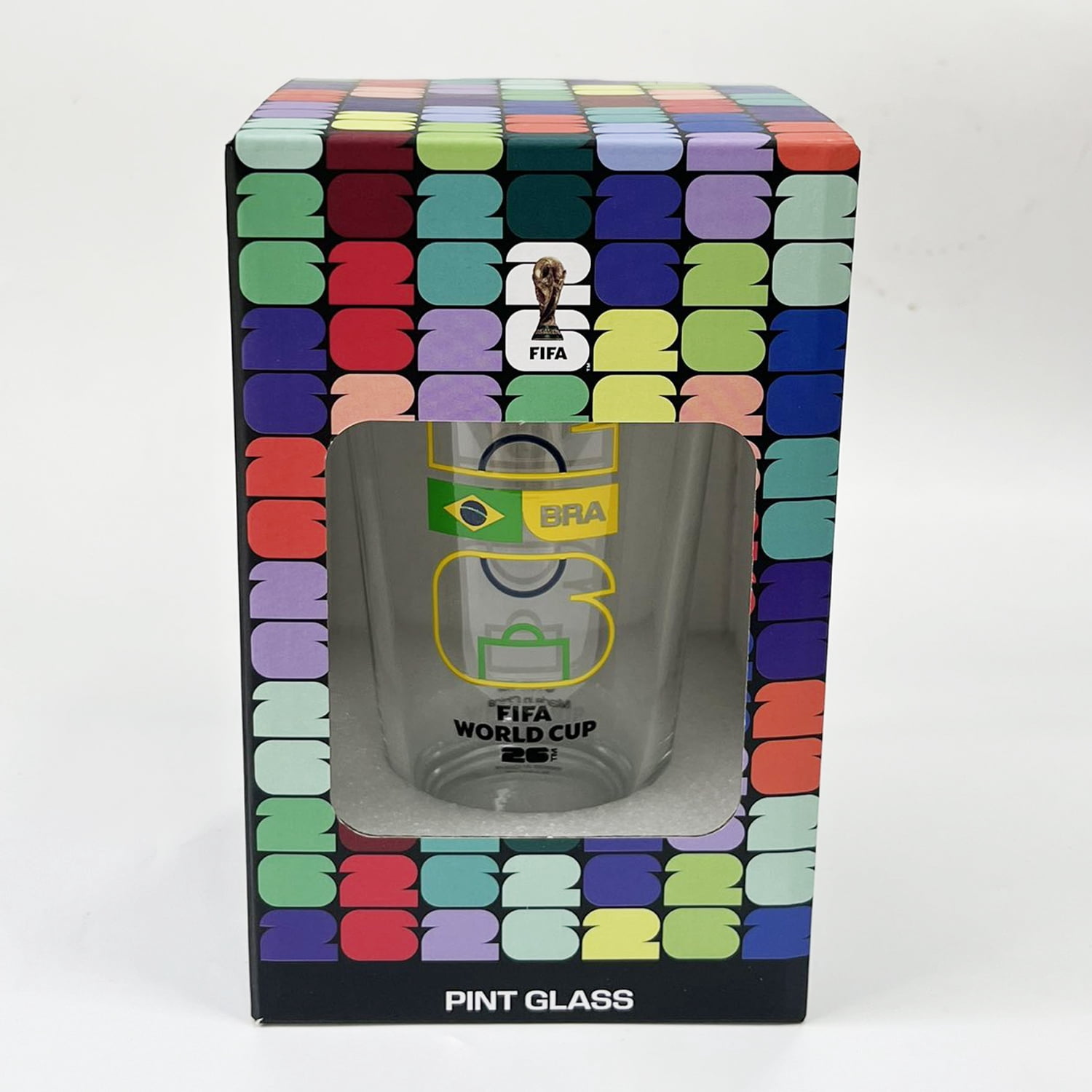 FIFA World Cup 2026 Soccer 16oz Country Mixing Glass - Brazil
