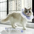 thumbnail image 5 of Cat Cone Collar,Cute Flower Waterproof Elizabethan e Collar for Cat and Small Dog Anti-Bite Lick Wound Healing Protective Neck Cone After Surgery Recovery Collar for Small Pet, 5 of 8