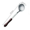 thumbnail image 5 of Meijiashe Stainless Steel Soup Ladle with Long Wooden Handle for Kitchen or Restaurant, 5 of 10