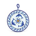 thumbnail image 1 of Puzzled Ceramic Pot Holder “Blue Dolphin”, 0.25 Inch Thick Intricate & Meticulous Detailing Art Handcrafted Decorative Pan Coasters Hot Pad Heat Trivet Ocean Sea Life Themed Home & Kitchen Accessory, 1 of 1