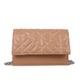 thumbnail image 1 of Sywqhk Bolso De Hombro Con Solapa Y Cadena De Cuero Pu Para Mujer, Bolso Acolchado Con Hilo (Caqui) Sywqhk Para estrenar, 1 of 9