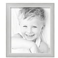 thumbnail image 2 of ArtToFrames 14" x 16" Metro Ice Silver Black Picture Frame, 14x16 inch Silver Wood Poster Frame (WOM-5247),  Pack, 2 of 7