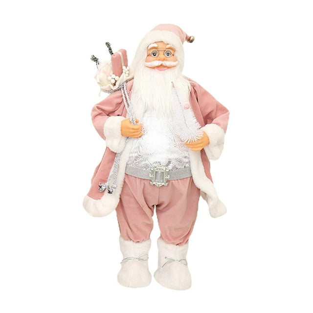 Muñeco de Papá Noel,navidad santa muñeca figura estatua de pie,Lindo Estatuilla Mesa Adornos Escritorio,Decoración Resina Regalo Año Nuevo Coleccionable,Regalo decorativo de mesa para el