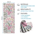 thumbnail image 2 of Pioneer Flower Floral Print Pattern Hot Yoga Mat Towel Non Slip for Hot Yoga - Quick-Drying Yoga Mat Cover with 4 Corner Pockets with Travel Bag - Hot Yoga Towel Non Slip 70"x26", 2 of 6