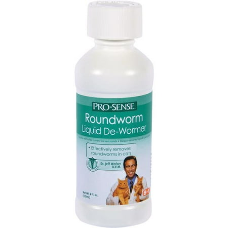 Pro-Sense Roundworm Liquid De-Wormer for Cats,