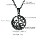 thumbnail image 4 of FindChic Urn Necklaces for Ashes Women Black Stainless Steel Tree of Life Pendant Necklace Birthday Mothers Day Jewelry Gifts for Mom Her Wife, 4 of 8