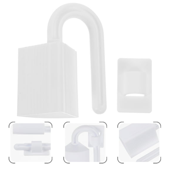 WHAMVOX  2 Pcs Door Stoppers Security Finger Pinch Guard for Bottom of Kids Baby Child White