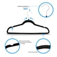 thumbnail image 3 of Set De 50 Ganchos De Ropa Terciopelo Antideslizantes, 3 of 4