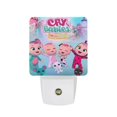 thumbnail image 1 of Cry Babies / Bebés Llorones Luz nocturna LED con sensor de anochecer a amanecer para dormitorio, baño, pasillo, escaleras - Lámpara LED nocturna de enchufe, 0.5W - 1 pieza, 1 of 6