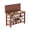 Walnut_31.7"W, variant on GZXS 31.7" W Shoe Rack Bench with Flip-Top Hidden Storage and Adjustable Open Shelves, Mid-Century Modern Entryway Bench, Solid Rubberwood Frame, 550 lbs Capacity (Walnut)
