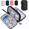thumbnail image 2 of Cable Organizer Pouch Electronic Accessories Carry Case Portable Waterproof Double Layers Storage Bag for Cord, Charger,Phone,Earphone,Travel Essentials (Gray), 2 of 10