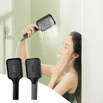 Shower Nozzle, Shower - High-Pressure Handheld Showerhead With Large Panel Outlet - Hard Water Softener Filtered Shower High Pressure 4 Spray Modes Handheld Shower to Clean Tub Tile & Pets