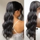 thumbnail image 1 of Extensión de cola de caballo de 24 pulgadas con garra, cola larga, rizada y ondulada, extensión de cabello con clip suave natural, postizo sintético para mujeres, las bandas, 1 of 2
