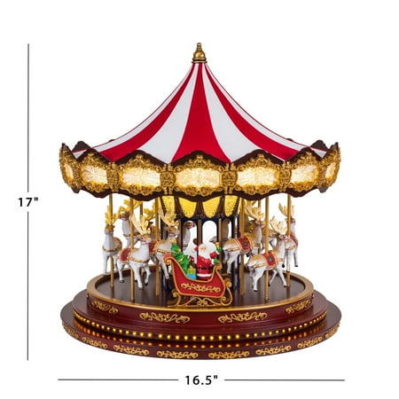 Mr Christmas - 16" Deluxe Christmas Carousel