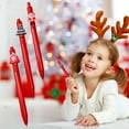 Christmas Cute Cartoon Ballpoint Pen Retractable Printing Pen Snowman