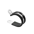 thumbnail image 3 of Uxcell 1.1'' R Shape Rubber Cushioned Insulated Clamps 304 Stainless Steel 5 Pack, 3 of 5