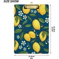 thumbnail image 3 of FMSHPON Tropical Yellow Lemon Blue Clipboard Hardboard Wood Nursing Clip Board and Pull for Standard A4 Letter 13x9 inches, 3 of 5