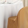 thumbnail image 2 of Efavormart 5PCS Gold Linen Polyester Folding Chair Cover Dinning Chair Slipcover For Wedding Party Event Banquet Catering, 2 of 11