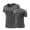 #535 Dark Gray, variant on Women's and Women's Plus Moist Wicking Quick Dry Athletic Shirt Summer Short Sleeves V Neck Fitted Gym Wear Navy,L