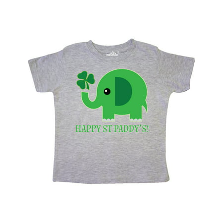 

Inktastic Happy St Patricks Day Elephant Gift Toddler Boy or Toddler Girl T-Shirt