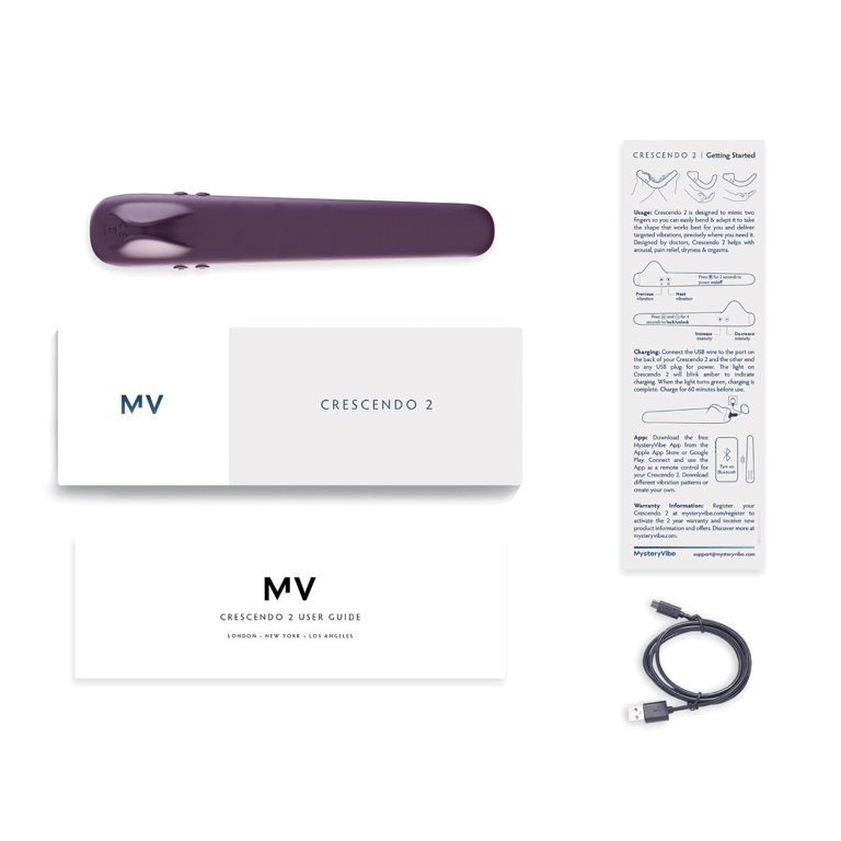 Crescendo 2 | Smart Vibrating Intimate Massager & Award-Winning  Ultra-Bendable Vibrator for Pelvic Wellness, Arousal Support & Natural  Lubrication - Walmart.com