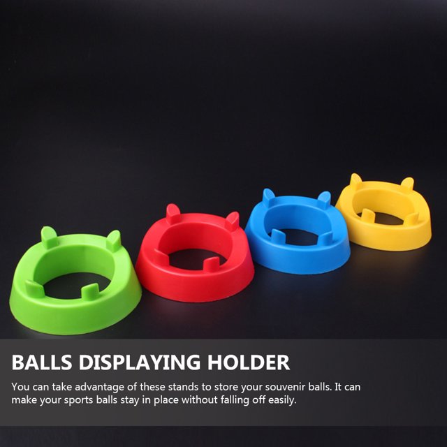 OULII 4Ud Soporte Plástico Estable Para Deportivo Soporte Universal Para Balones De Fútbol Baloncesto Y Rugby