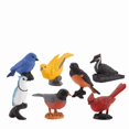 thumbnail image 1 of Juego de figuras de pájaros en miniatura, 7 piezas, realistas, de PVC, 1 of 1