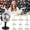 thumbnail image 4 of Christmas Projector Light Snowfall LED Projector Waterproof Rotating Snow Projection with Remote Decorative Projector for Christmas, Halloween Party, 4 of 12