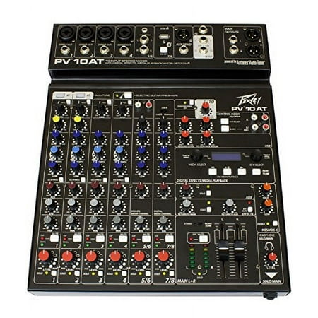 UPC: 0014367646269 | Peavey PV 10 AT 10 Channel Compact Mixer with Bluetooth and Antares Auto-Tune