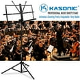 thumbnail image 5 of Kasonic Portable Music Stand, With Carrying Bag and Music Sheet Clip Holder Professional Set, 5 of 7