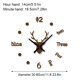 thumbnail image 4 of Toystoory Calcomanía de reloj, pegatina de reloj de bajo ruido, decoración acrílica, reloj de pared ajustable DIY Decoración del hogar Café Toystoory HA004319-05, 4 of 6