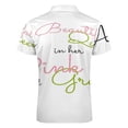 thumbnail image 5 of A Beautiful Queen in Her Pink And Green Men Zipper T-shirt Summer Casual Short Sleeve T-shirt Top, 5 of 7